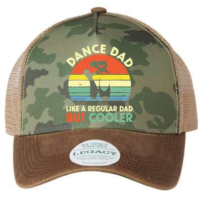 Vintage Retro Dance Dad Like A Regular Dad But Cooler Daddy Legacy Tie Dye Trucker Hat