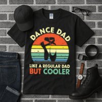 Vintage Retro Dance Dad Like A Regular Dad But Cooler Daddy Tall T-Shirt