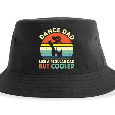 Vintage Retro Dance Dad Like A Regular Dad But Cooler Daddy Sustainable Bucket Hat
