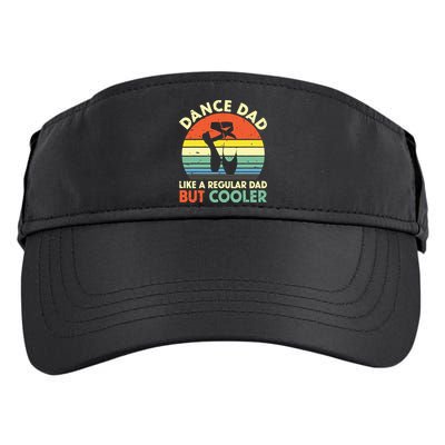 Vintage Retro Dance Dad Like A Regular Dad But Cooler Daddy Adult Drive Performance Visor