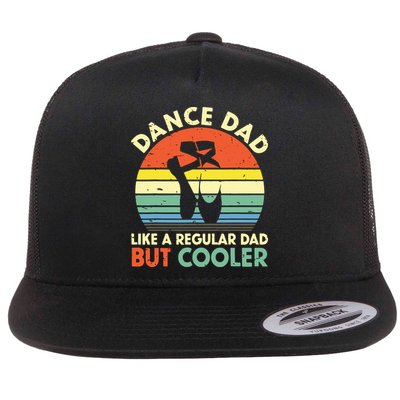 Vintage Retro Dance Dad Like A Regular Dad But Cooler Daddy Flatbill Hat