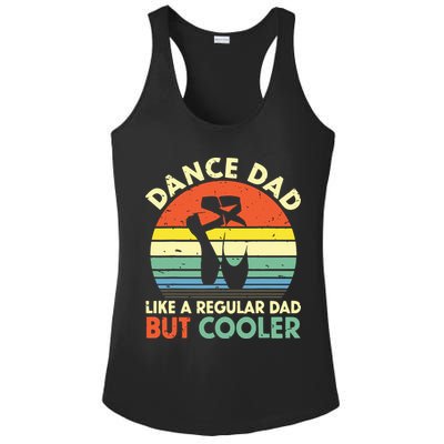 Vintage Retro Dance Dad Like A Regular Dad But Cooler Daddy Ladies PosiCharge Competitor Racerback Tank