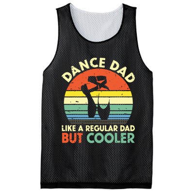 Vintage Retro Dance Dad Like A Regular Dad But Cooler Daddy Mesh Reversible Basketball Jersey Tank