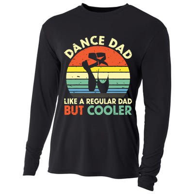 Vintage Retro Dance Dad Like A Regular Dad But Cooler Daddy Cooling Performance Long Sleeve Crew