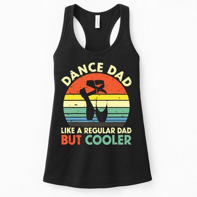 Vintage Retro Dance Dad Like A Regular Dad But Cooler Daddy Womens Tank Top
