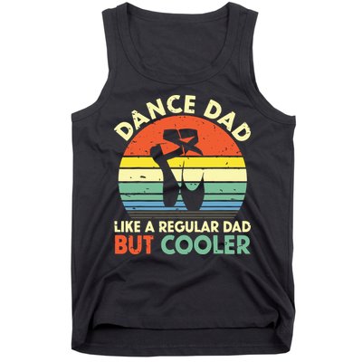 Vintage Retro Dance Dad Like A Regular Dad But Cooler Daddy Tank Top