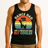 Vintage Retro Dance Dad Like A Regular Dad But Cooler Daddy Tank Top