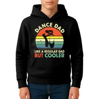 Vintage Retro Dance Dad Like A Regular Dad But Cooler Daddy Kids Hoodie