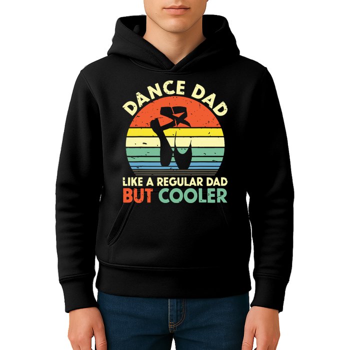 Vintage Retro Dance Dad Like A Regular Dad But Cooler Daddy Kids Hoodie