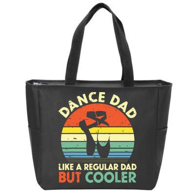Vintage Retro Dance Dad Like A Regular Dad But Cooler Daddy Zip Tote Bag