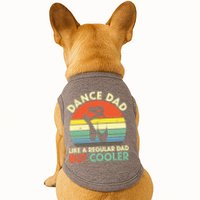 Vintage Retro Dance Dad Like A Regular Dad But Cooler Daddy Doggie Tank