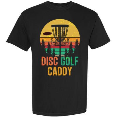 Vintage Retro Disc Golf Caddy Garment-Dyed Heavyweight T-Shirt