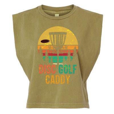 Vintage Retro Disc Golf Caddy Garment-Dyed Women's Muscle Tee