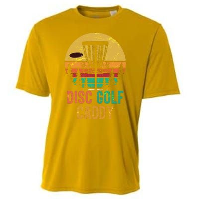 Vintage Retro Disc Golf Caddy Cooling Performance Crew T-Shirt