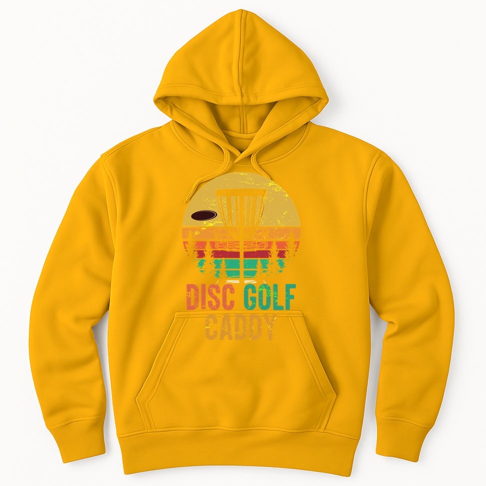 Vintage Retro Disc Golf Caddy Hoodie