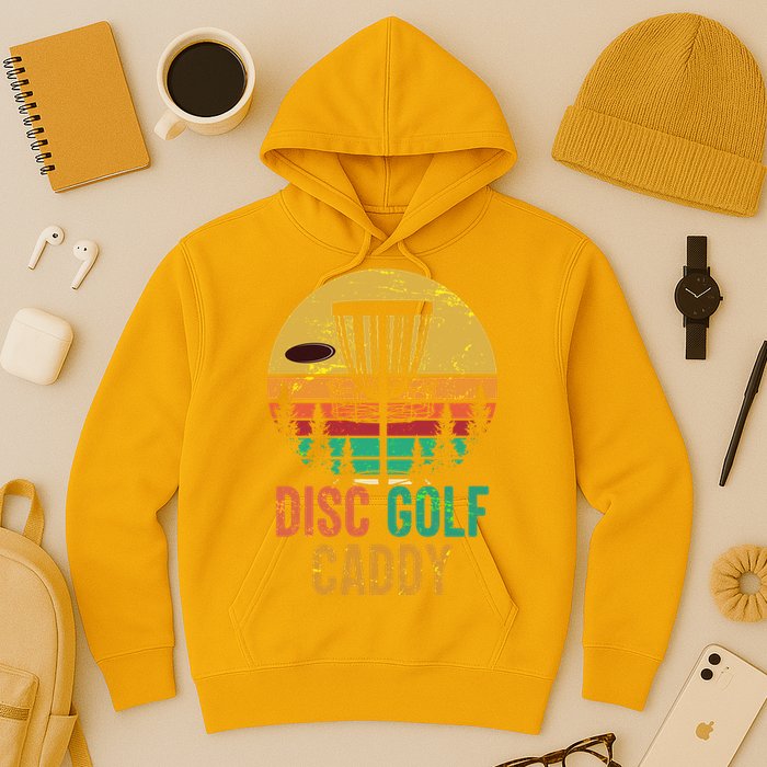 Vintage Retro Disc Golf Caddy Hoodie