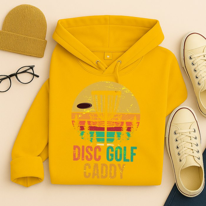 Vintage Retro Disc Golf Caddy Hoodie