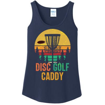 Vintage Retro Disc Golf Caddy Ladies Essential Tank