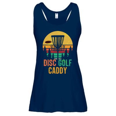 Vintage Retro Disc Golf Caddy Ladies Essential Flowy Tank