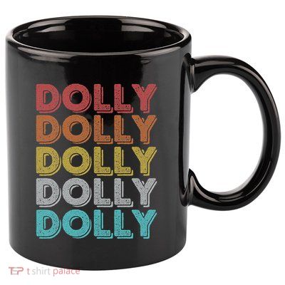 Vintage Retro Dolly 11oz C Handle Ceramic Mug