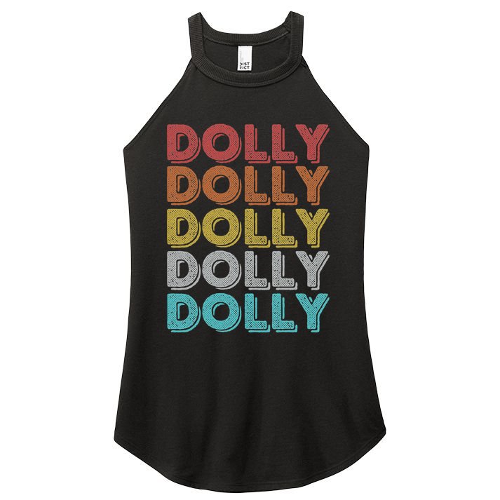 Vintage Retro Dolly Women's Perfect Tri Rocker Tank