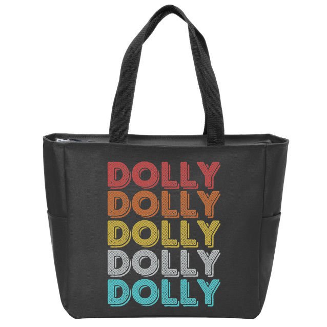 Vintage Retro Dolly Zip Tote Bag
