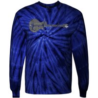 Vintage Retro Distressed Heartbeat Guitar Music Lover Gift Tie-Dye Long Sleeve Shirt