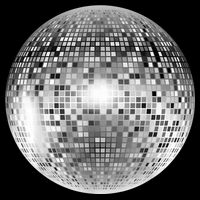 Vintage Retro Disco Ball Retro 1980s DJ Cooling Performance Crew T-Shirt
