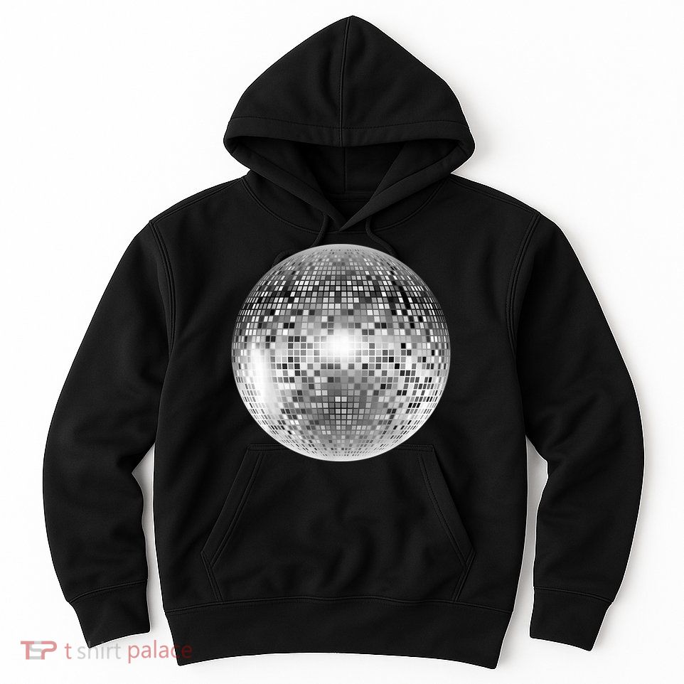 Vintage Retro Disco Ball Retro 1980s DJ Hoodie