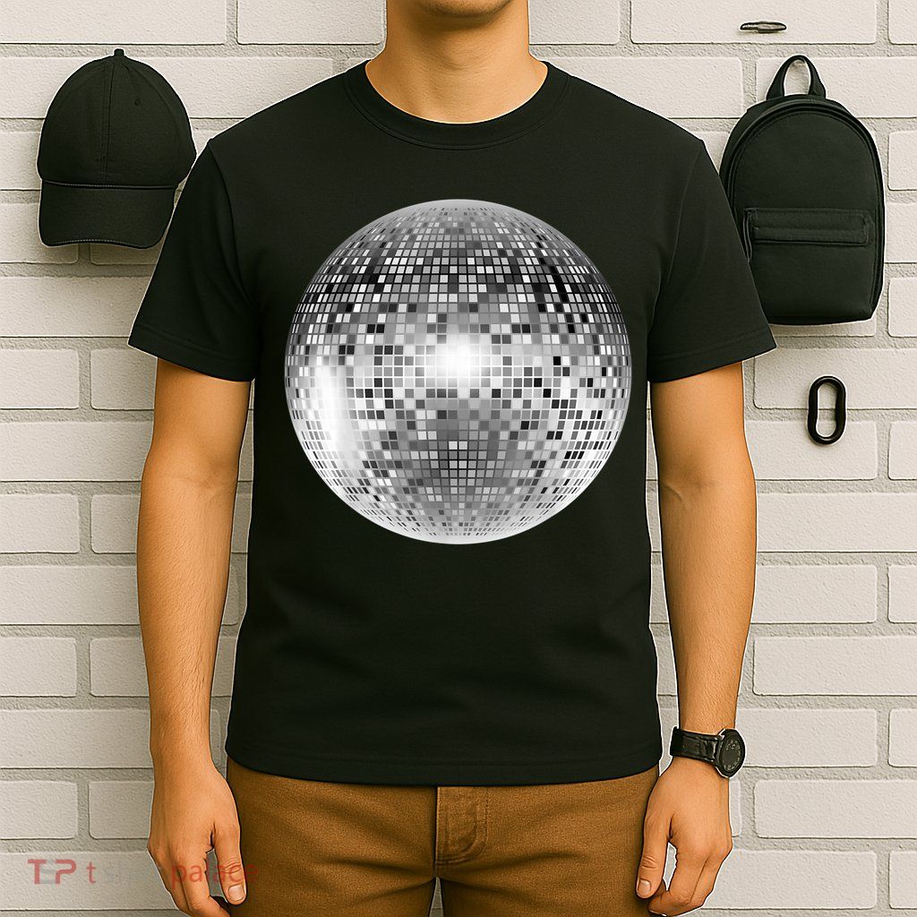 Vintage Retro Disco Ball Retro 1980s DJ T-Shirt