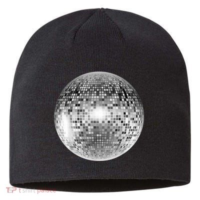 Vintage Retro Disco Ball Retro 1980s DJ Sustainable Beanie