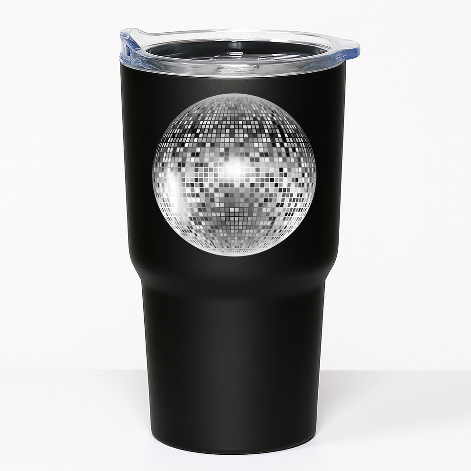 Vintage Retro Disco Ball Retro 1980s DJ Tumbler