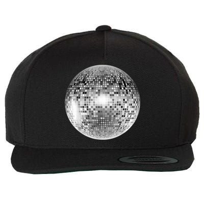Vintage Retro Disco Ball Retro 1980s DJ Wool Snapback Cap