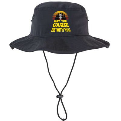 Vintage Retro Disc Golf May The Course Be With You Bucket Hat