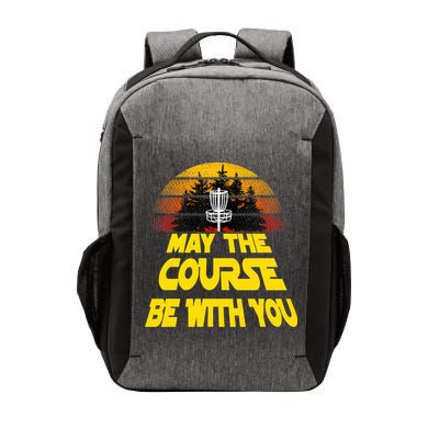 Vintage Retro Disc Golf May The Course Be With You Vector Backpack