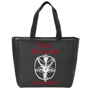 Vital Remains Death Metal Zip Tote Bag