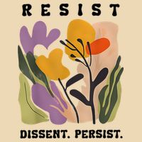 Vintage Resist Dissent Persist Floral Women's Bag