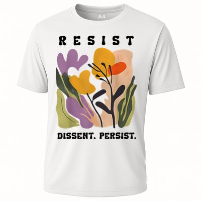 Vintage Resist Dissent Persist Floral Women's Performance Shirt