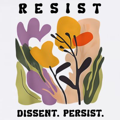 Vintage Resist Dissent Persist Floral Women's T-Shirt