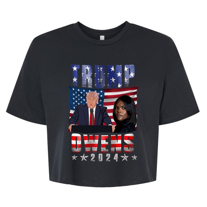 Vote Republican Donald Trump Candace Owens 2024 Election Bella+Canvas Jersey Crop Tee