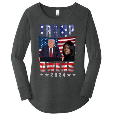 Vote Republican Donald Trump Candace Owens 2024 Election Women's Perfect Tri Tunic Long Sleeve Shirt