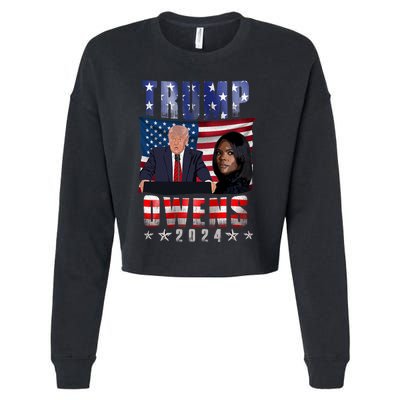 Vote Republican Donald Trump Candace Owens 2024 Election Cropped Pullover Crew