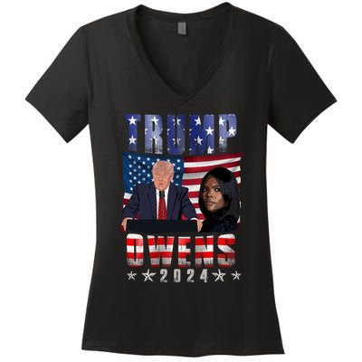 Vote Republican Donald Trump Candace Owens 2024 Election Women's V-Neck T-Shirt