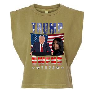 Vote Republican Donald Trump Candace Owens 2024 Election Garment-Dyed Women's Muscle Tee