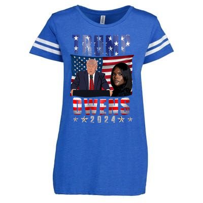 Vote Republican Donald Trump Candace Owens 2024 Election Enza Ladies Jersey Football T-Shirt