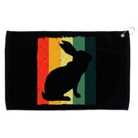 Vintage Rabbit Design Bunny Lover Grommeted Golf Towel