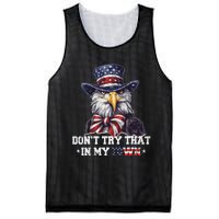 Vintage Retro DonT Try That In My Town Americana Eagle Usa Mesh Reversible Basketball Jersey Tank