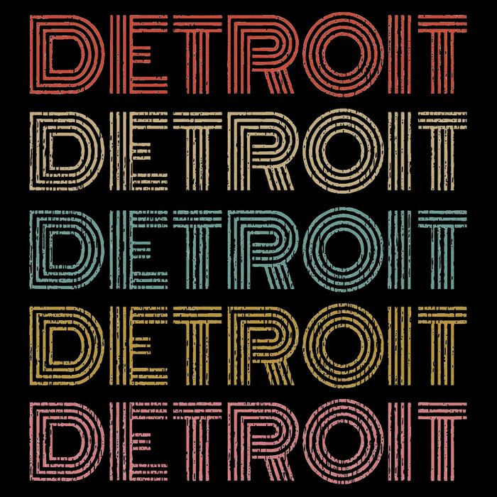Vintage Retro Detroit Michigan 70s 80s Style Bag