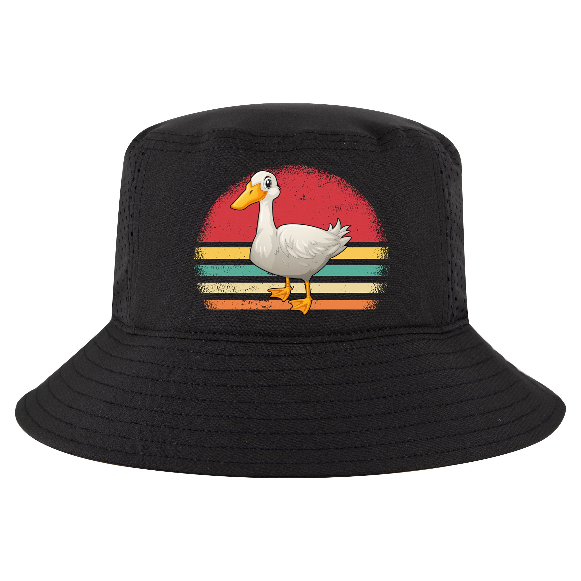 Vintage Retro Duck Gift Cool Comfort Performance Bucket Hat