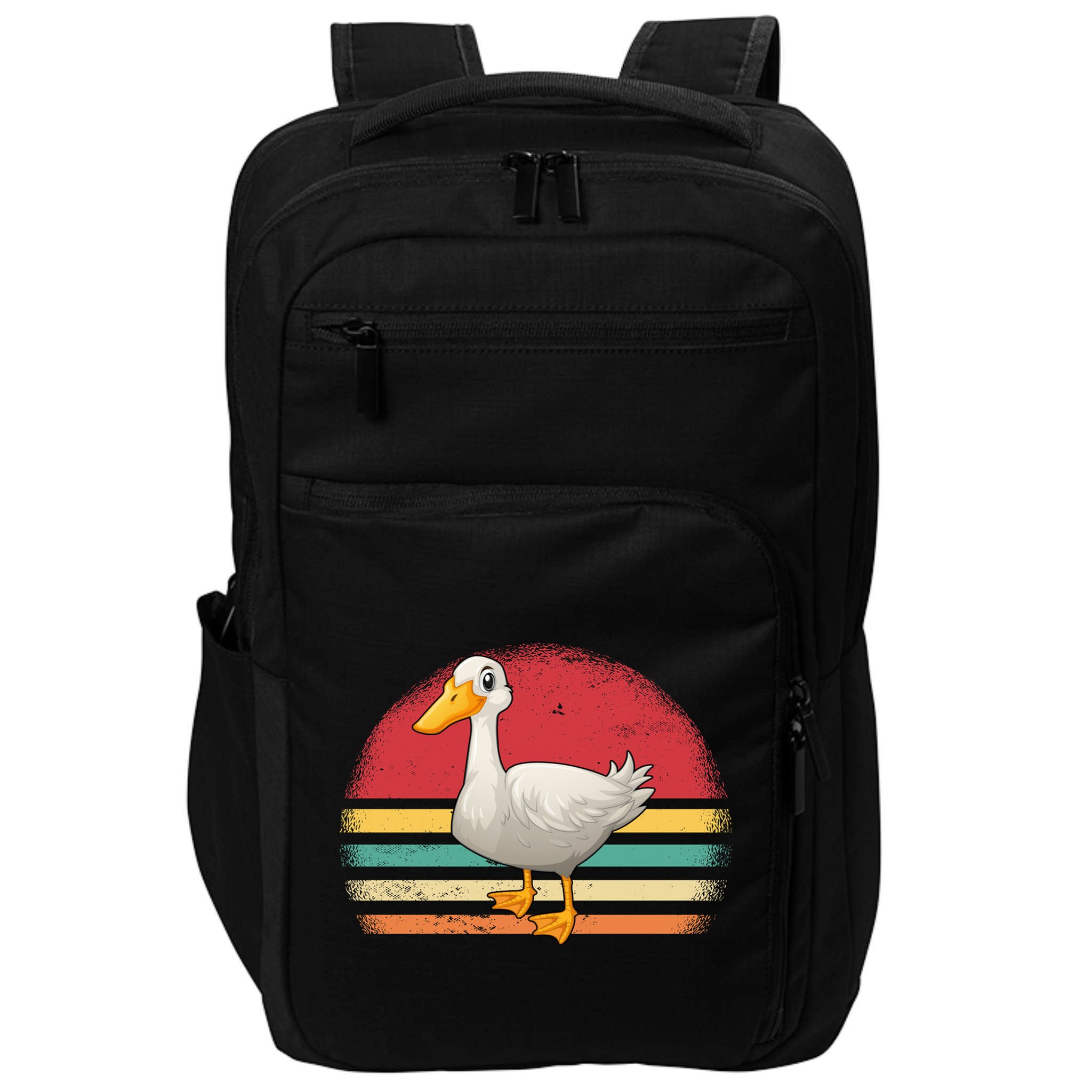 Vintage Retro Duck Gift Impact Tech Backpack